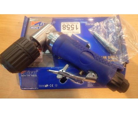 New old stock boxed Wufu 3/8 in/non reversible air drill. P&amp;P Group 1 (£14+VAT for the first lot and £1+VAT for subsequen