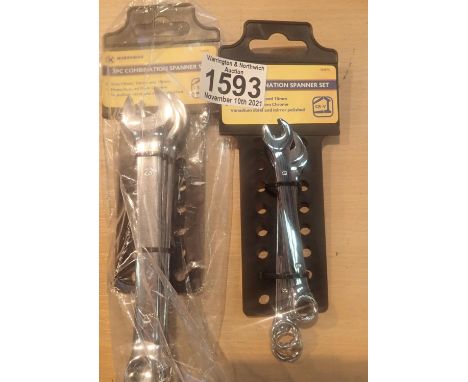 Two new combination spanners. P&amp;P Group 1 (£14+VAT for the first lot and £1+VAT for subsequent lots) 