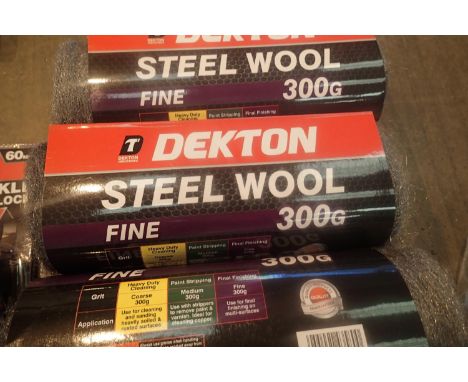 Three new 300g rolls of steel wool. P&amp;P Group 1 (£14+VAT for the first lot and £1+VAT for subsequent lots) 