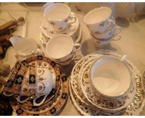 Collection of Colclough and Royal Stafford ceramic tea sets. Not available for in-house P&amp;P, contact Paul O'Hea at Mailbo