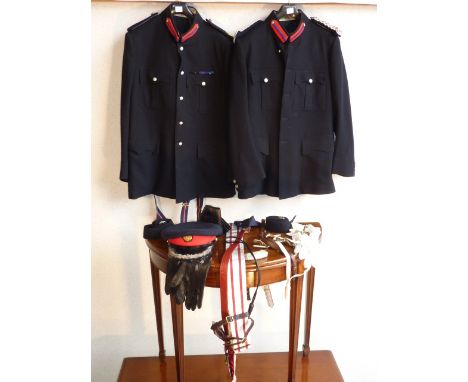 A complete contemporary Deputy Lord Lieutenant's Uniform consisting of both No 1 and Mess Dress tunics and trousers by the mi