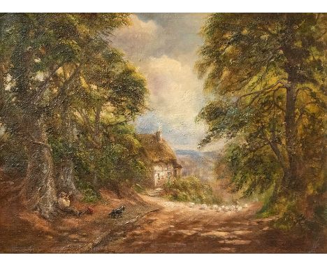 George Turner (British, 1843-1910), Sunshine and Shade, signed and dated 1905 l.r., titled verso, oil on canvas, 32 by 43cm, 