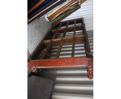 A 19th Century full size (12'x 6') slate bed snooker table. The table base is on octagonal turned supports. Includes&nbsp; a 