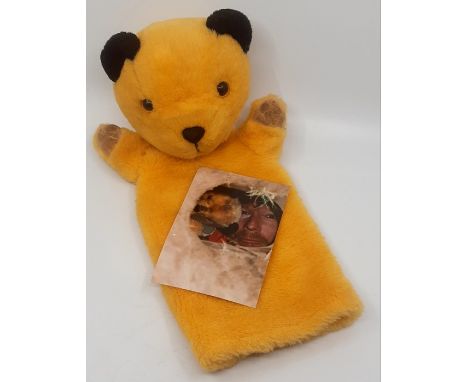 A Scarce Theatre used Sooty with picture of Maththew Corbett holding him prior to being cleaned !  Used in the Sooty in the g