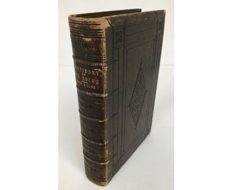 The Testimony of the Rocks by Hugh Miller, first edition, second issue, 1857, very rare copy, with an original albumen photog