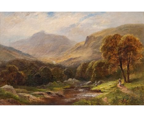 George Turner (British, 1843-1910), Moel Siabod from the Dalwyddiss Valley, signed l.r., titled verso, oil on canvas, 29 by 4
