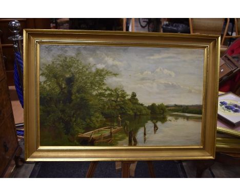 A collection of large scale watercolours and oils, some signed and mostly framed and glazed.