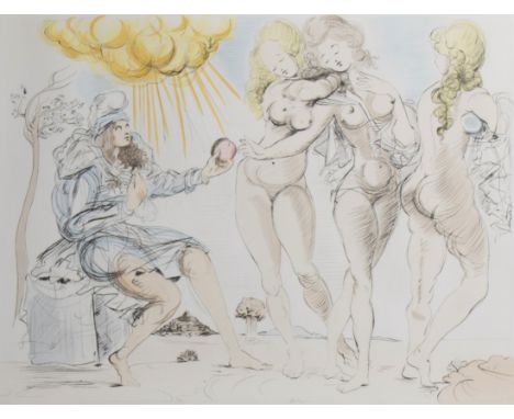 Salvador DALI (1904-1989) Etching The Judgment of Paris , 1950 , signed and numbered VI/XXV Ets The Judgement of Paris , 1950