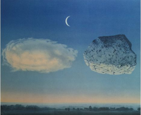 René Magritte (1898-1967) Lithograph La Bataille de l'Argonne Numbered 270/275 with dry stamp ADAGP and Succession Magritte. 