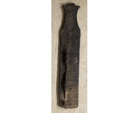 Panel with sculptures of rats and suspension hook from a traditional house or rice barn from the Philippines, presumably Ifug