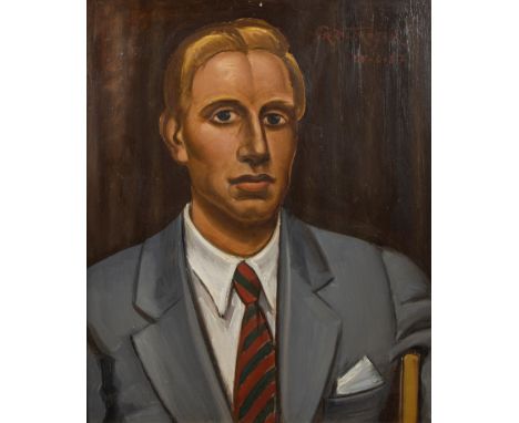 Prosper DE TROYER (1880-1961) Oil on canvas Male portrait, signed and dated '57. Olie op doek Herenportret, gesigneerd en ged