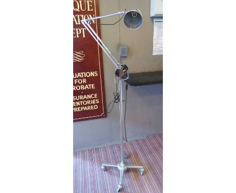COUNTER-BALANCE FLOOR LAMP, attributed to Hadrill &amp; Horstman, 1960's English, 200cm H extended.