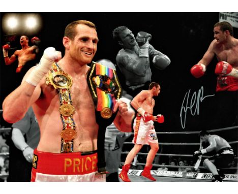 David Price signed boxing colour photo. High quality 16x12 colour montage photo. David Price (born 6 July 1983) is a British 