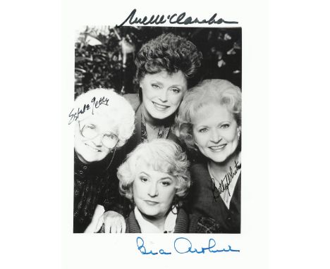 GOLDEN GIRLS THE: Signed 8 x 10 photograph by all four main cast members of the American sitcom The Golden Girls individually