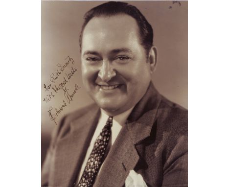 ARNOLD EDWARD: (1890-1956) American Actor. Vintage signed and inscribed 7 x 9 photograph of Arnold in a head and shoulders po