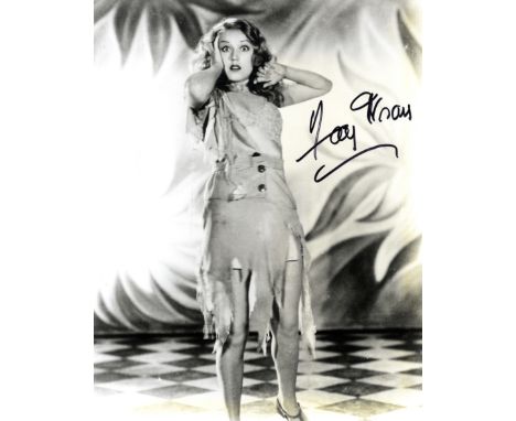 WRAY FAY: (1907-2004) Canadian-born American Actress, famous for her lead role as Ann Darrow in King Kong (1933). Signed 8 x 