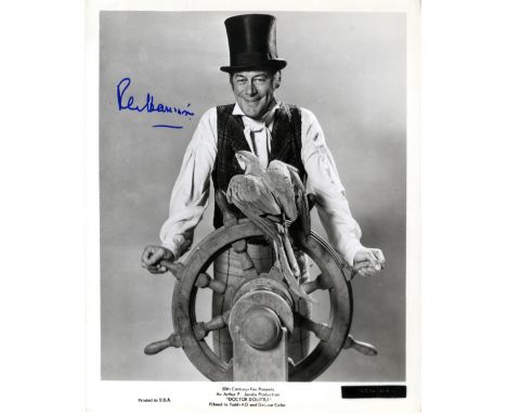 DOCTOR DOLITTLE: Rex Harrison (1908-1990) English Actor, Academy Award winner. Signed 8 x 10 photograph of Harrison standing 