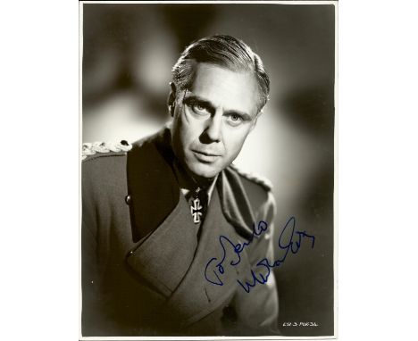 GORING MARIUS: (1912-1998) English Actor. Signed and inscribed 7.5 x 9.5 photograph of Goring in a half length pose in costum