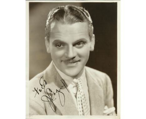 CAGNEY JAMES: (1899-1986) American Actor, Academy Award winner. Vintage signed and inscribed 8 x 10 photograph, an engaging i