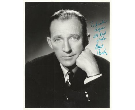 CROSBY BING: (1903-1977) American Singer & Actor, Academy Award winner. Vintage signed and inscribed 8 x 10 photograph of Cro