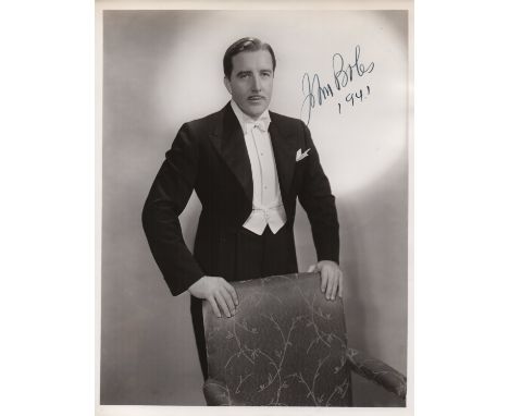 BOLES JOHN: (1895-1969) American Actor, portrayed Victor Moritz in Frankenstein (1931). Vintage signed 8 x 10 photograph of t