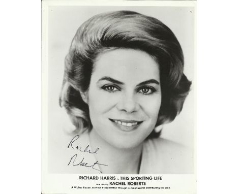 ROBERTS RACHEL: (1927-1980) Welsh Actress, an Academy Award nominee. Scarce signed 8 x 10 photograph, a publicity portrait of