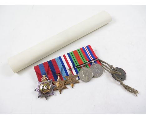 Imperial Service Order group mounted as worn - attributed to Harry Ridsdale, formerly Senior Maintenance Surveyor Public Work