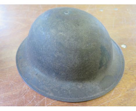 WW1 US divisional marked Brodie  Helmet complete with lining and chin strap to The  Rocky Mountain Division 