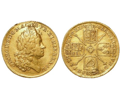 Guinea 1714, the Prince Elector S.3628, VF (plugged)