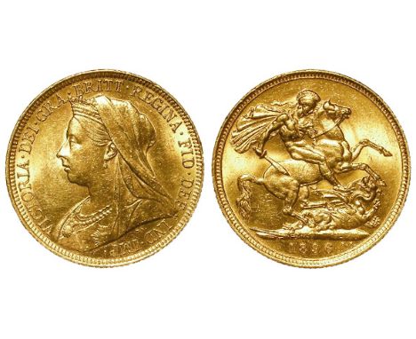 Sovereign 1896 M, Melbourne Mint, Australia, S.3875, GEF