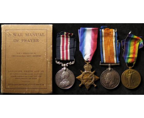 Military Medal group - MM GV (15650 L.Cpl J Grimes 9/Norfolk R), 1915 Star Trio (15650 Pte (Cpl) J Grimes Norfolk Regt). MM L