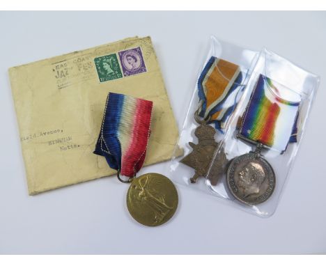 1915 Star Trio to 10146 Pte S R Lathwood Lincoln Regt. Served with 6th Bn. VF (3)
