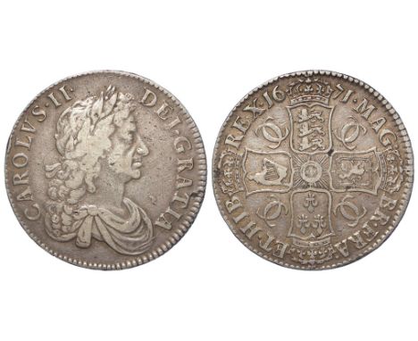 Crown 1671 V. Tertio, S.3358, toned GF, light edge knock.