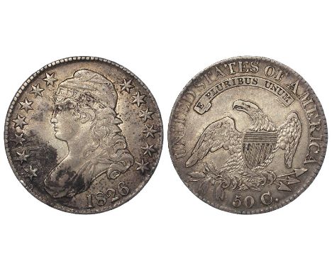 USA Half Dollar 1826 VF, dark patch obv.