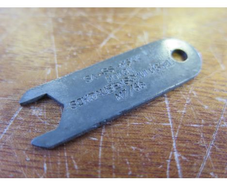 German dagger spanner for securing the top nut on SA SS and NSFK daggers   