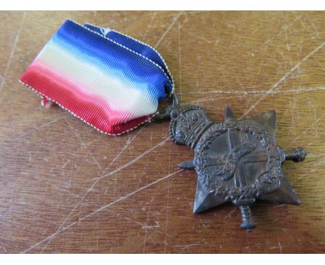 1915 Star to Pte. J H J Forrest 5/R.Berks R. Killed in Action 4th October 1916. Buried Longueval Road Cemetery from Didcot Be