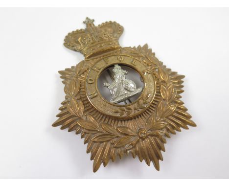 Badge - Norfolk Regiment o/r Helmet Plate c1881-1901