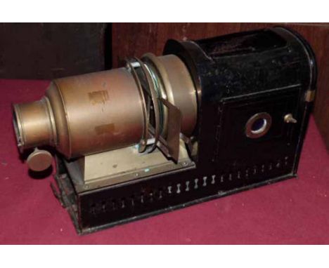 Victorian magic lantern (W.M. Hughes, Edinbugh). Condition report: see terms and conditions.