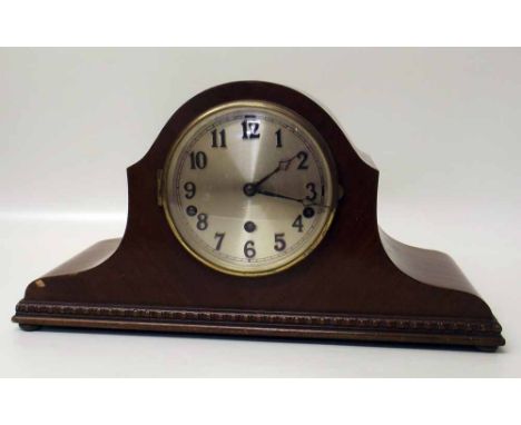 Mahogany 3 Train Bracket Clock Condition report: see terms and conditions.