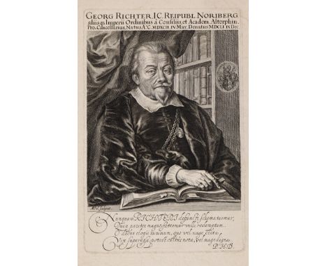 Richter, Georg.: Kupferstich v. Andreas Kohl. Blgr. 28,6 x 21,1 cm. Plgr. 20 x 13,5 cm. Nameszug i.d.Pl. Unter Passep. mont. 