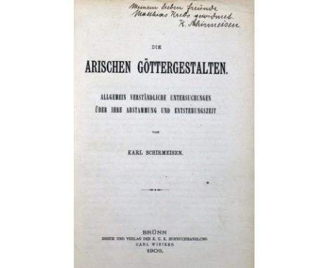 Schirmeisen,K.: Die arischen Göttergestalten. Allgemein verständliche Untersuchungen über ihre Abstammung und Entstehungszeit