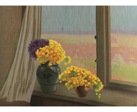 Strich-Chapell, Walter: (1877 Stuttgart - Sersheim 1960). "Frühlingsgäste". Farblithogr. Kunstdruckerei Künstlerbund Karlsruh