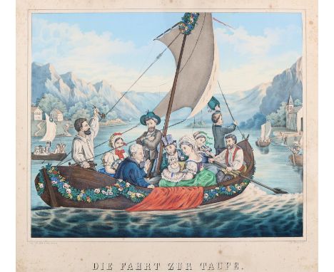 Vier wichtige Begebenheiten eines Lebens.: Die Fahrt zur Taufe. - Der Gang zur Confirmation. - Die Fahrt zur Hochzeit. - Der 
