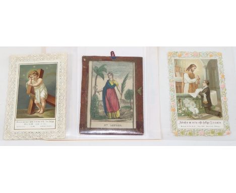 Heiligenbilder.: Sammlung von mehreren hundert Heiligenbildchen, versch. Techniken, meist 20. Jh. Lose in Kiste. - Nicht eing