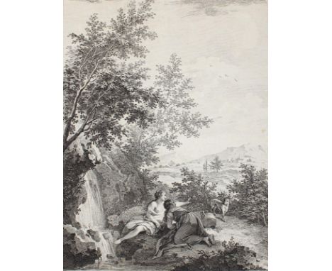 Zuccarelli, Francesco: (1702 Pitigliano - Florenz 1788) nach. Bagna costei le piante e il ciglio intanto Umido gira al colle 
