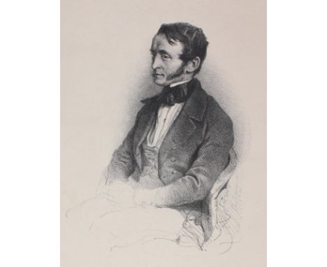 Dauthage, Adolf: (1825 Wien 1883). Portrait Franz Grillparzer (Schriftsteller). Lithogr. 1842. Ca. 24 x 19 cm, auf stärkeres 