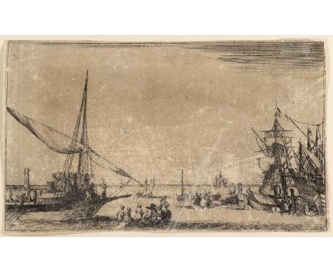 Bella, Stefano della: (1610 Florenz 1664), zugeschr. 5 Radierungen. Ca. 14,5 x 14,5 - 14 x 28 cm. Überw. gestempelt Lugt (357