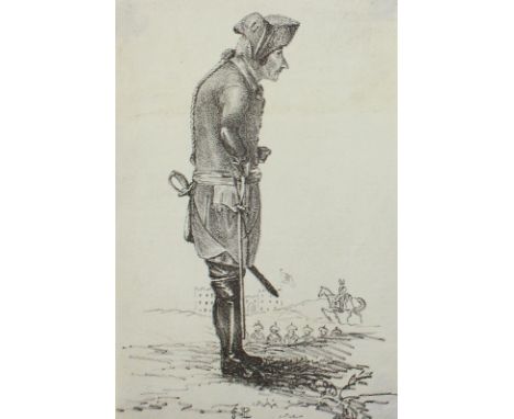 Friedrich der Große: (1712-1786). 2 Lithographien wohl von Henry Singleton (1766-1839), um 1810. Je ca. 22 x 14 cm. Im Stein 