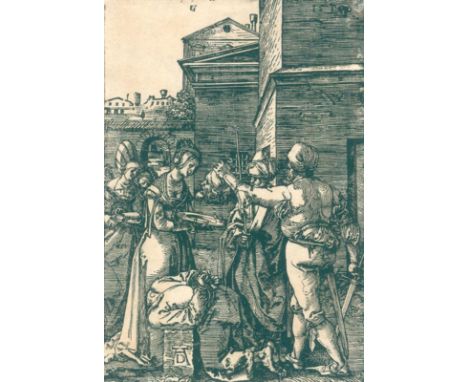 Dürer, Albrecht: (1471 Nürnberg 1528). Die Enthauptung Johannes des Täufers. Holzschnitt auf feinem Bütten 1510. Blgr. 19,3 x