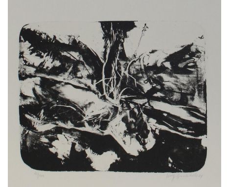 Buchholz, Wolff: (1935 Hamburg 2010). Vegetabiles. Lithographie 1964. 21 x 26,5 cm. Sign., dat. u. num.  Ex. 62/100. - ╔Dabei